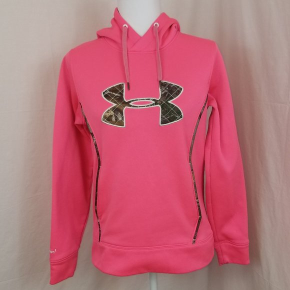 Under Armour | Tops | Under Armour Hot Pinkcamo Breast Cancer Hoodie ...